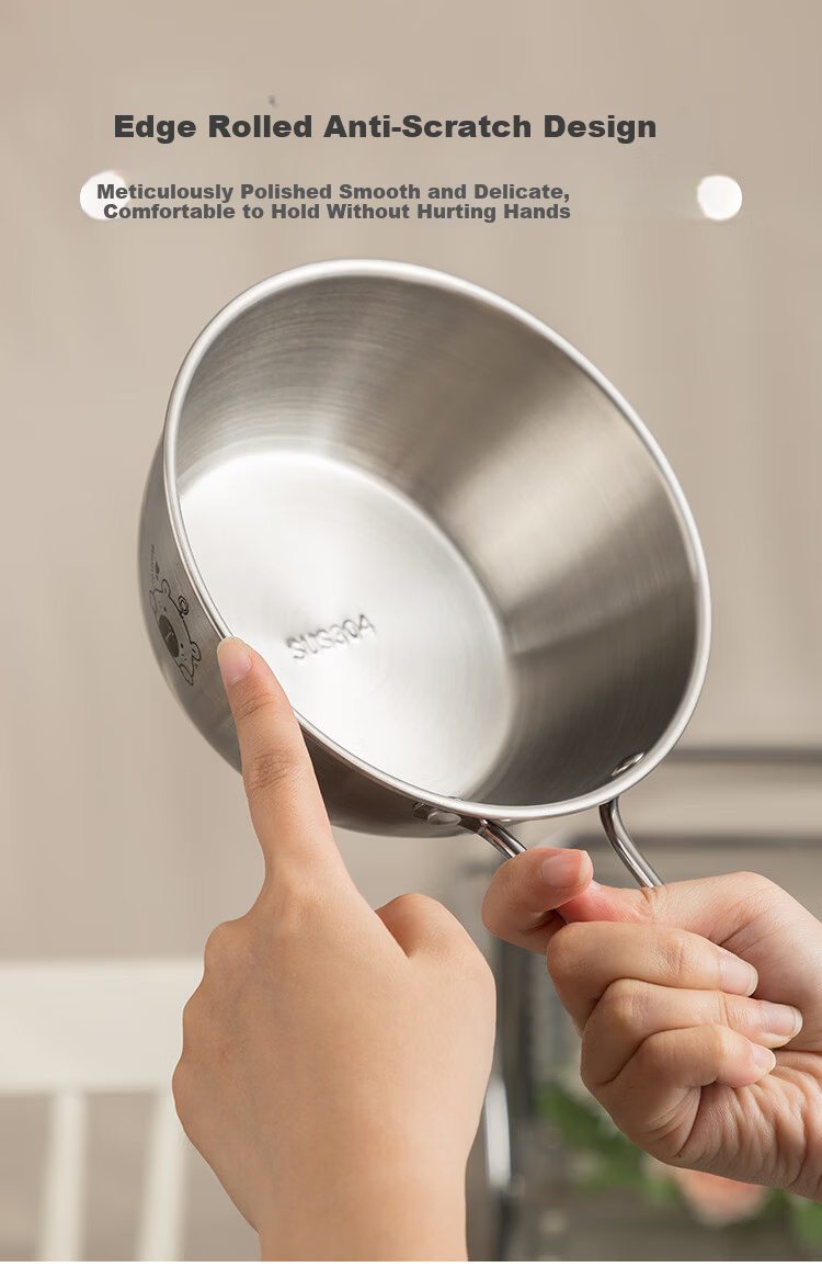 Banwu Life 304 Stainless Steel Sherpa Bowl Outdoor Camping Small Bowl Rice Wine Bowl Cooking Bowl Korean Style Seasoning Bowl Portable Bowl 7