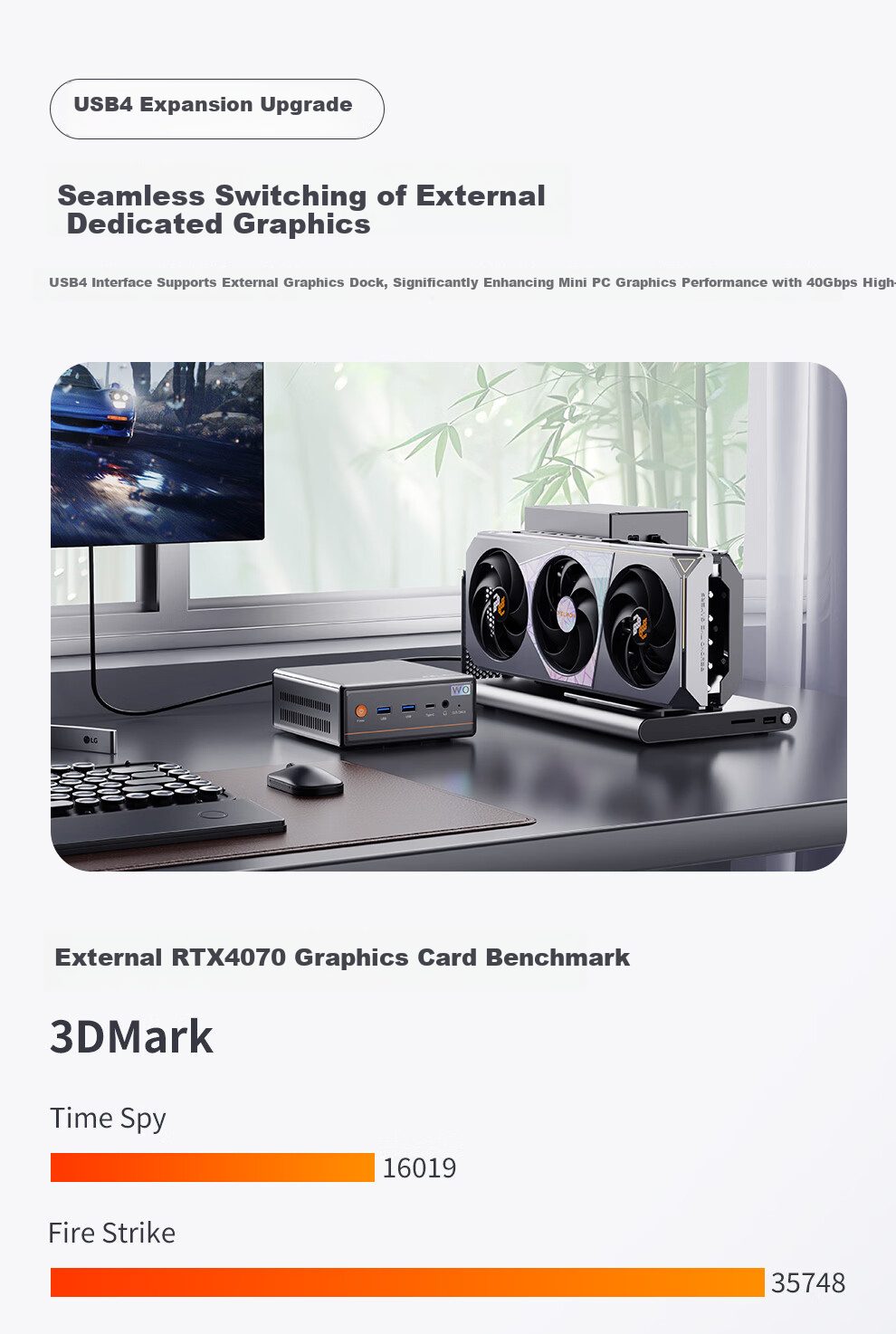 PELADN Mini PC High-Performance Gaming and Office OpenClaw Mini Desktop Computer (R5 7640HS 16GB 512GB SSD) 3