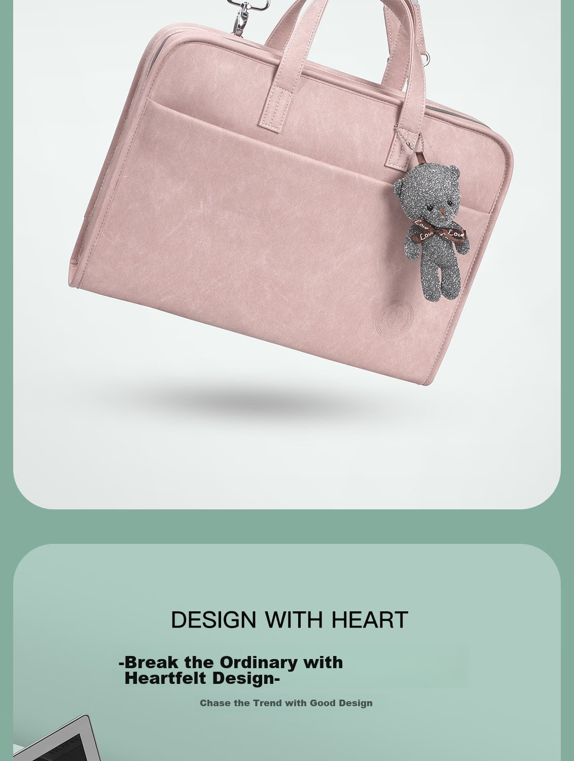 Taikesen Laptop Handbag Suitable for Apple Macbook 14-Inch, Lenovo, Huawei Briefcase, Stylish for Wome 2