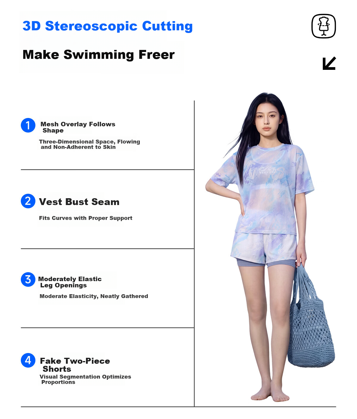 361° Women's Three-Piece Swimsuit Set 2026 New Luxury Beach Vacation Loose Plus Size Swimwear Hot Spring 3
