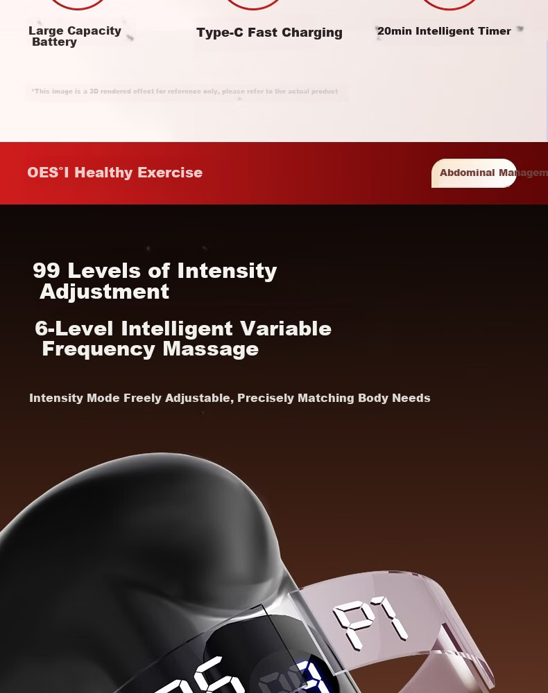 OES Fascia Ring Fat Burning Machine Lazy Weight Loss Slimming Belly Massage Waist Belt Home Fitness Device Abdominal Vibration Massager 18