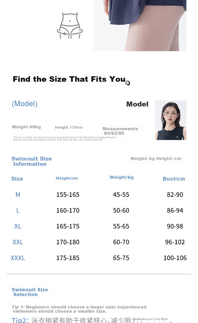 Anta 2026 New Slim Waist Sleeveless One-Piece Swimsuit for Women Dark Gray XL 13