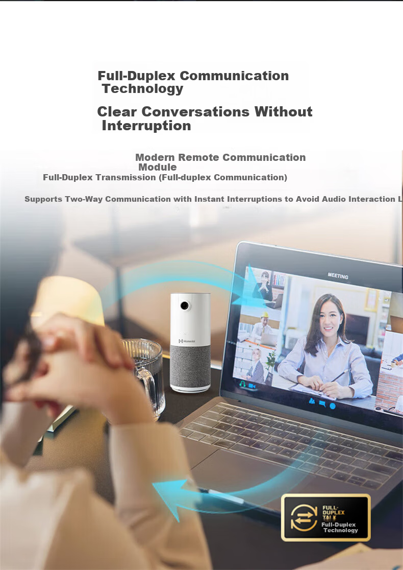 Hamedal C20 All-in-One Audio and Video Conference Camera with Omnidirectional Microphone, HD Wide-Angle Office Meeting Pickup Speaker, Amplified Microphone Speaker System Device 7
