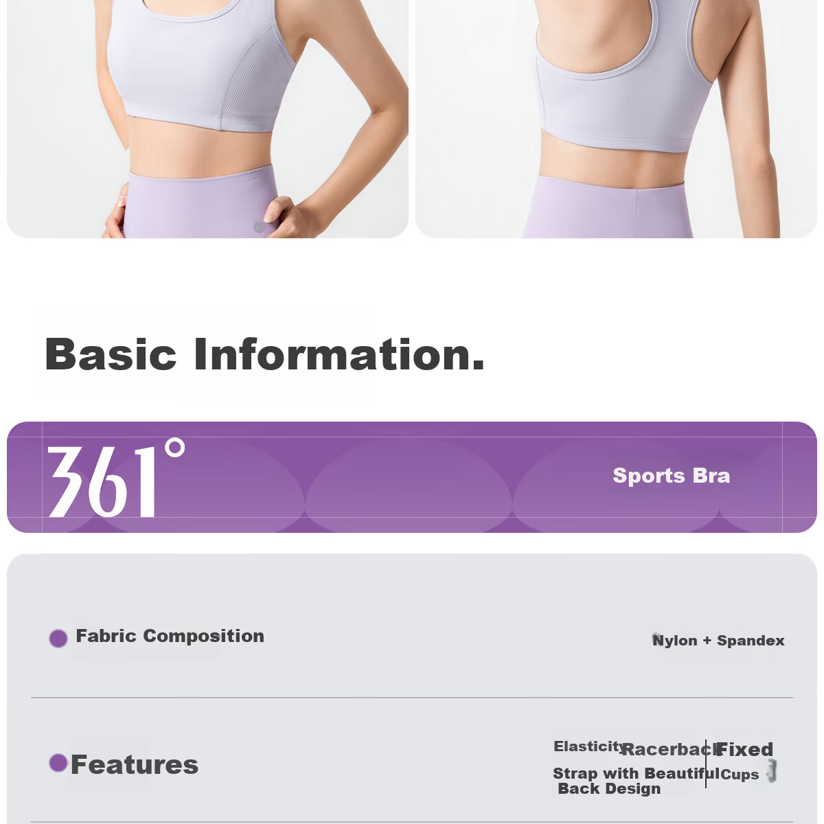361° Women's Sports Bra Shockproof Anti-Sagging Running Yoga Fitness Tank Top 26