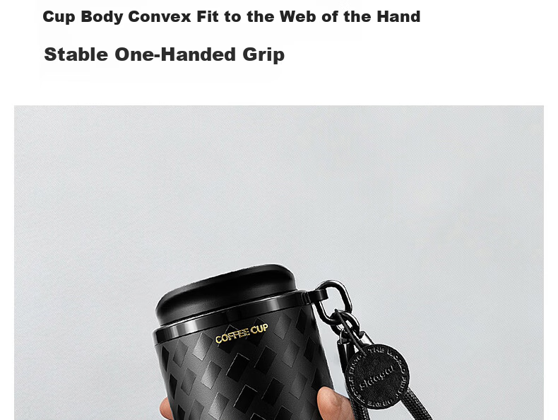Shijia Insulated Thermos Cup Ice and Heat Preservation Coffee Mug Ceramic Liner Portable High-Value Dual-Use Cup for Men and Women 18