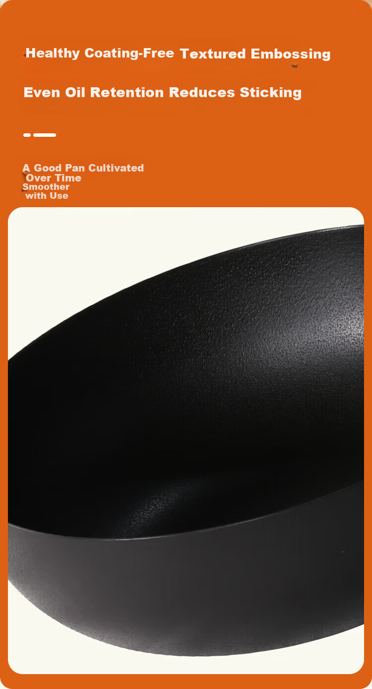 COOKER KING 26cm Multi-Purpose Cast Iron Stir-Fry Pan YD26CG (Unit: Piece) 1
