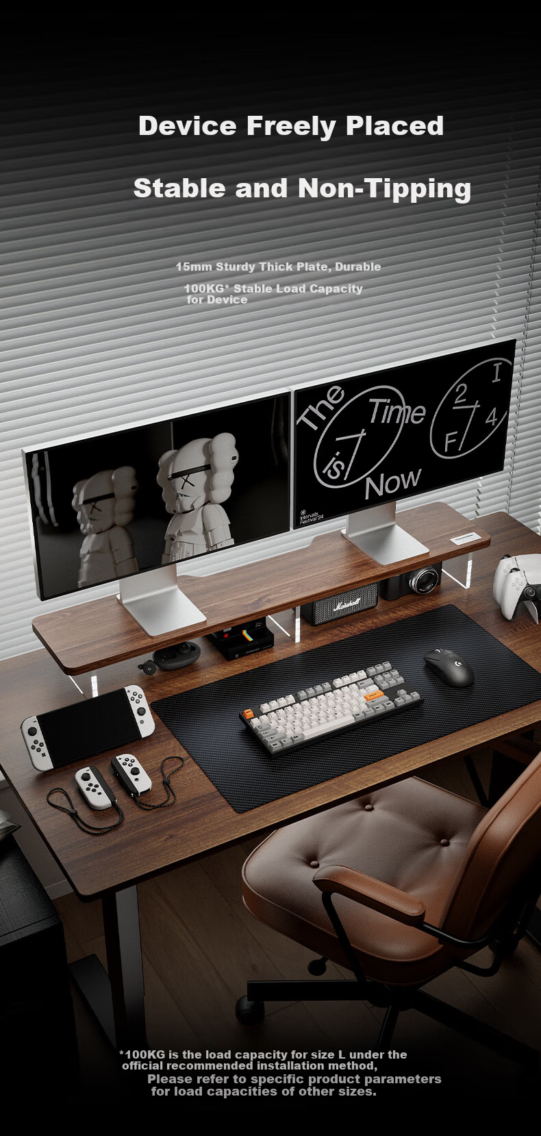 Songneng Laptop Riser Stand Notebook Holder Monitor Stand Desktop Computer Desk Base Storage Rack D20 7