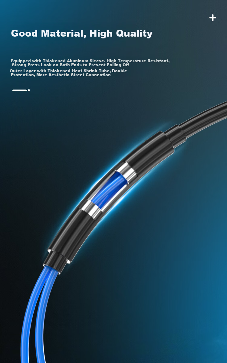AIENKIS Outdoor Single-Mode Armored Pre-Terminated Fiber Optic Cable 2-Core SC Connector 2-Core Fiber Patch Cord Fusion-Free Outdoor Aerial Cable 50m AK-TW2-50SC 6