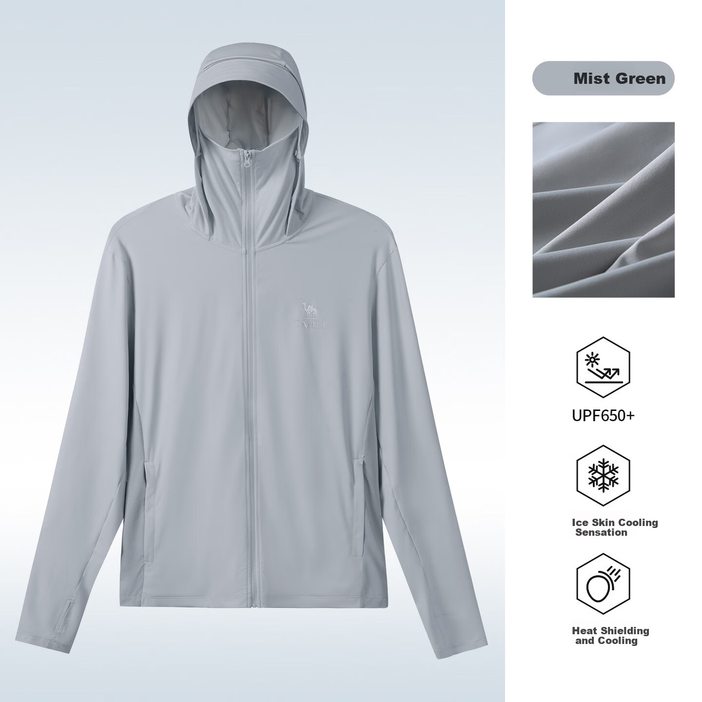 CAMEL Outdoor Cooling White Skin Sunscreen Jacket Unisex Spring Summer 2026 New Breathable UV Protection Coat R168