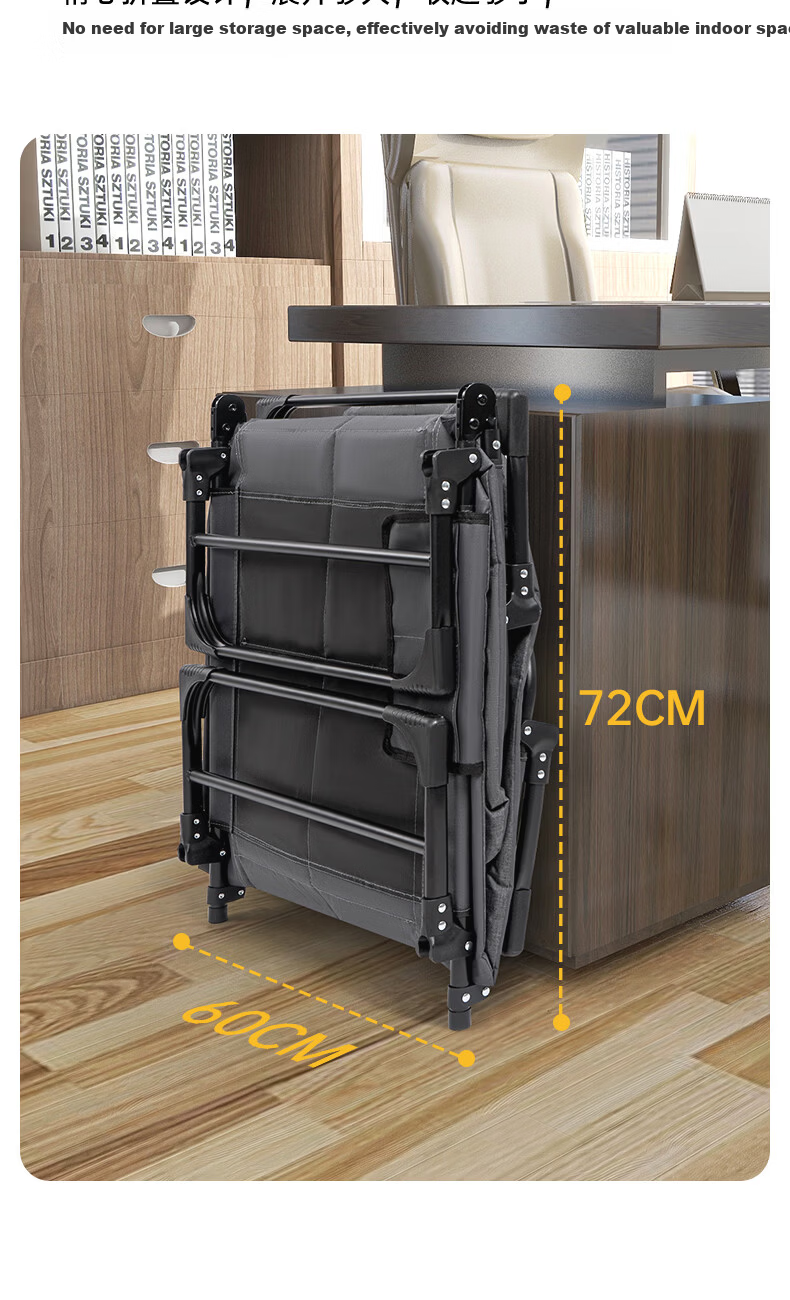 JEEP Folding Nap Bed Hospital Multifunctional Portable Single Military Cot Outdoor Office Recliner Large Size 10