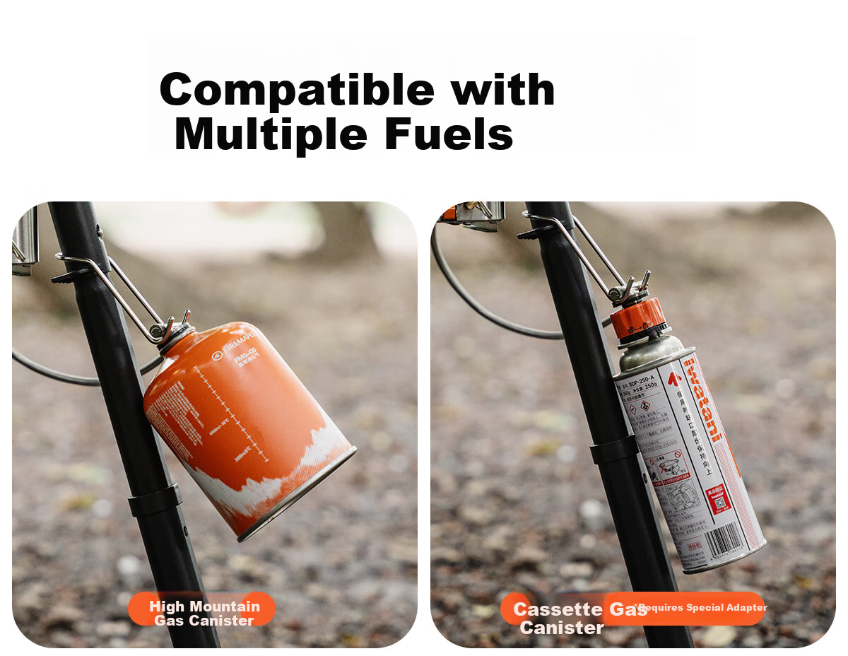 FIRE-MAPLE Qingtian 3 Double-Layer Intense Flame Large Air Stove Set, Outdoor Portable Stir-Fry Cookware, Cartridge Stove, Gas Stove, Camping Equipment 20