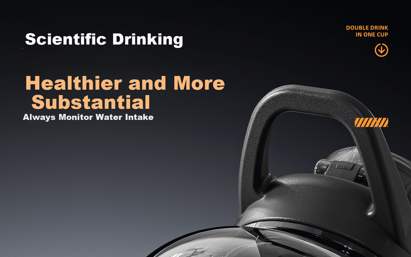 HOOMEY Large Capacity Water Bottle Outdoor Sports Portable Durable High-Temperature Resistant Water Cup 36