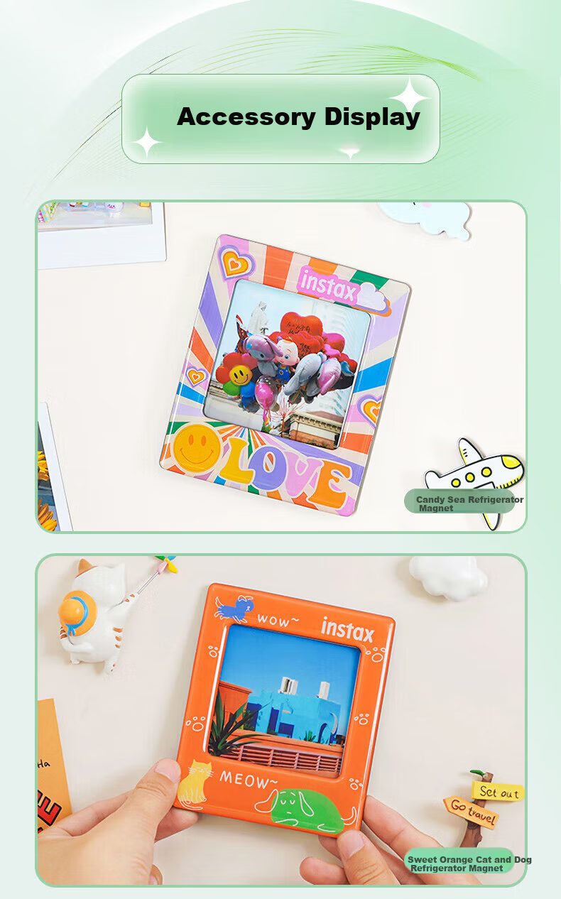 FUJIFILM Instax SQUARE SQ1/SQ40 Instant Camera Square Format 520 Gift SQ1 4x4 Film Black and White Retro Overseas Version 8