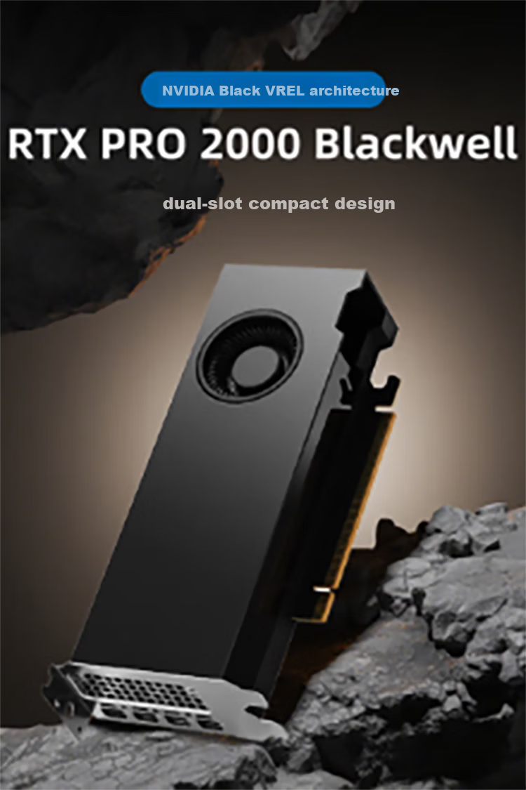 NVIDIA RTX PRO 2000 Blackwell 16GB GDDR7 ECC Professional Graphics Card Ray Tracing AI Accelerated Computing Graphics Rendering Entry-Level Professional Choice 1