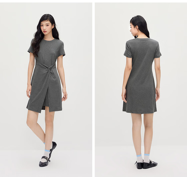 Semir Women's Summer Dress Round Neck Twist Waist Cooling Casual Design Short Skirt 2026 109326114036 16