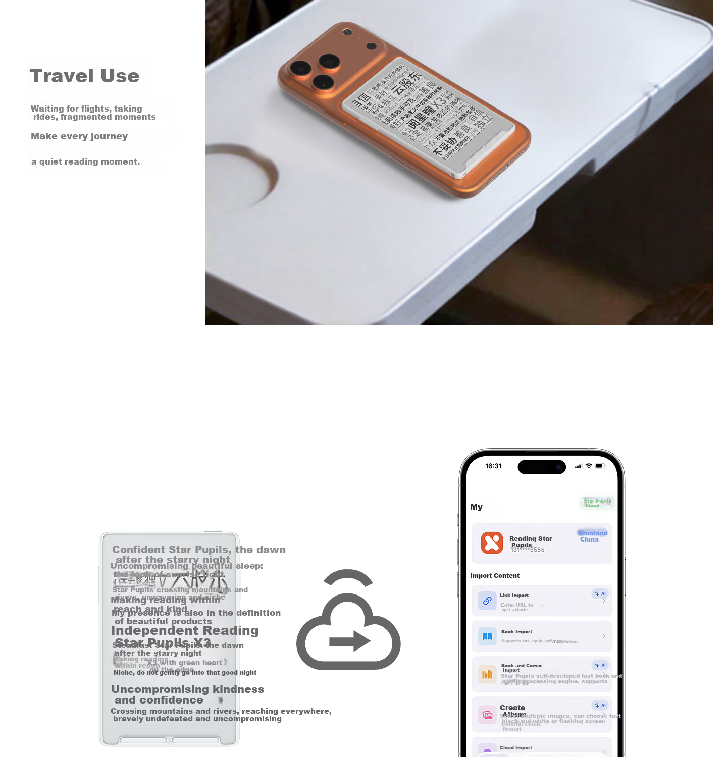 Yuexing Tong X3 E-Ink Screen Reader Ultra-Thin Portable E-Book White 14