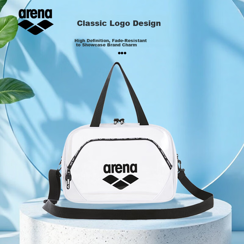 Arena Lightweight Multi-Compartment Water-Resistant Casual Sports Swimming Gym Large Capacity Crossbody Bag with Wet and Dry Separation