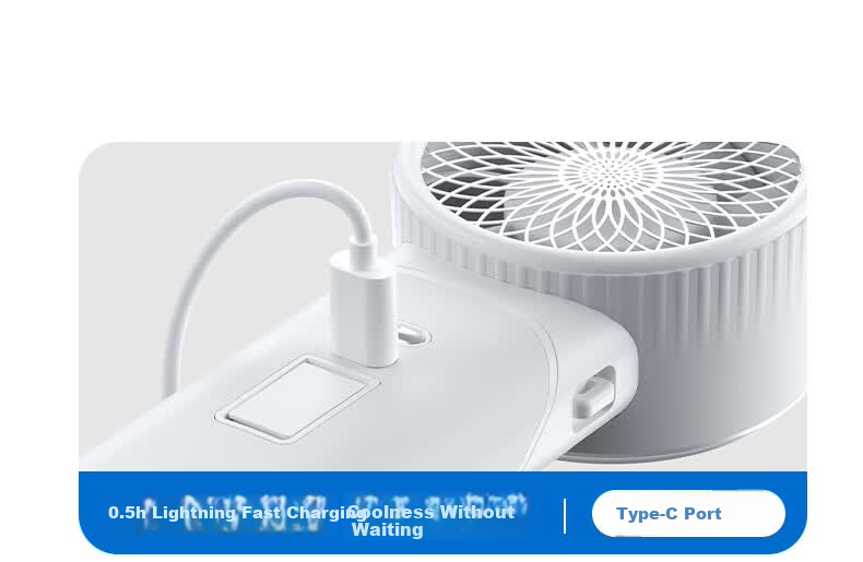 REMAX 200-Level Cool Breeze 240° Rotating Portable Handheld Semiconductor Cooling Fan USB Rechargeable Silent Outdoor Long-Lasting Air Conditioner Fan 17