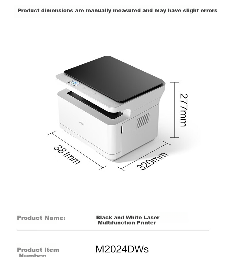 Deli AI All-in-One Home Printer Multifunction Printer Copy Scan Wireless Laser Printer Mobile Connection for Homework and Study Error Correction 18
