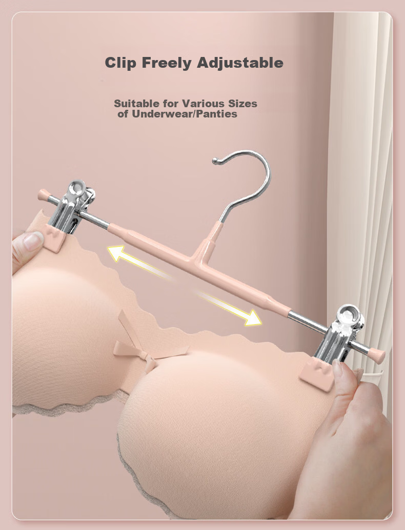 FAJIENUO Underwear Hanger Household Clothes Hanging Clips Pants Clips Drying Underwear and Underpants Special Tool Non-Marking JK Clothes Hanger Pants Rack 4