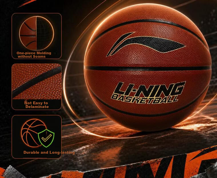 Li-Ning Basketball for Adults, Professional Competition Basketball for Middle School Students Aged 12-18, Outdoor Basketball Training for High School Entrance Exam, Gift for Boys 6