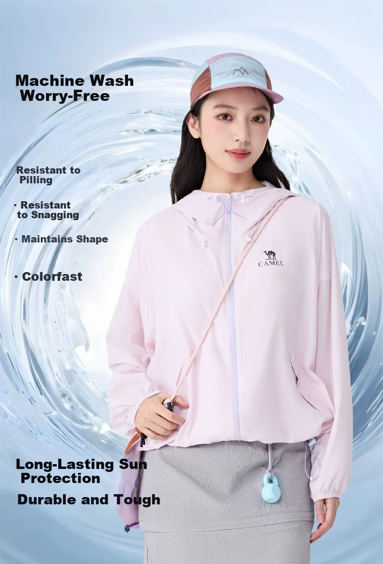 CAMEL Dilireba Same Style Original Yarn Sun Protection Jacket 2026 Spring Summer New Cool Heat-Shielding UV Protection Coat 10