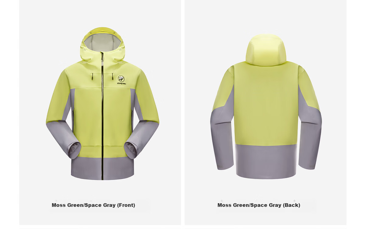 Panda Windproof and Rainproof Jacket Unisex 2026 Spring Summer Heavy Rain Waterproof Durable Outdoor Hiking Mountaineering Coat B076 28