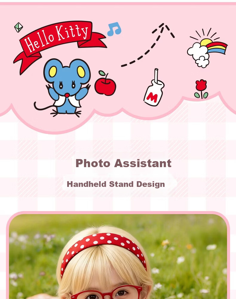 MAQUCC Kids Camera for Photography 6-10 Years Birthday Gift Student Girls 7-14 Years Hello Kitty Toy Practical Party Favor 8-12 16