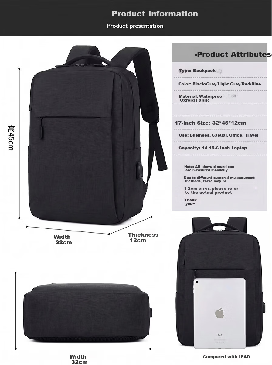 Lvxiao Laptop Backpack, Suitable for 15.6/16-Inch Notebooks, Compatible with Lenovo Legion, ASUS, HP Gaming Laptops, Multi-Compartment Business Large Capacity with USB Charging Port 10