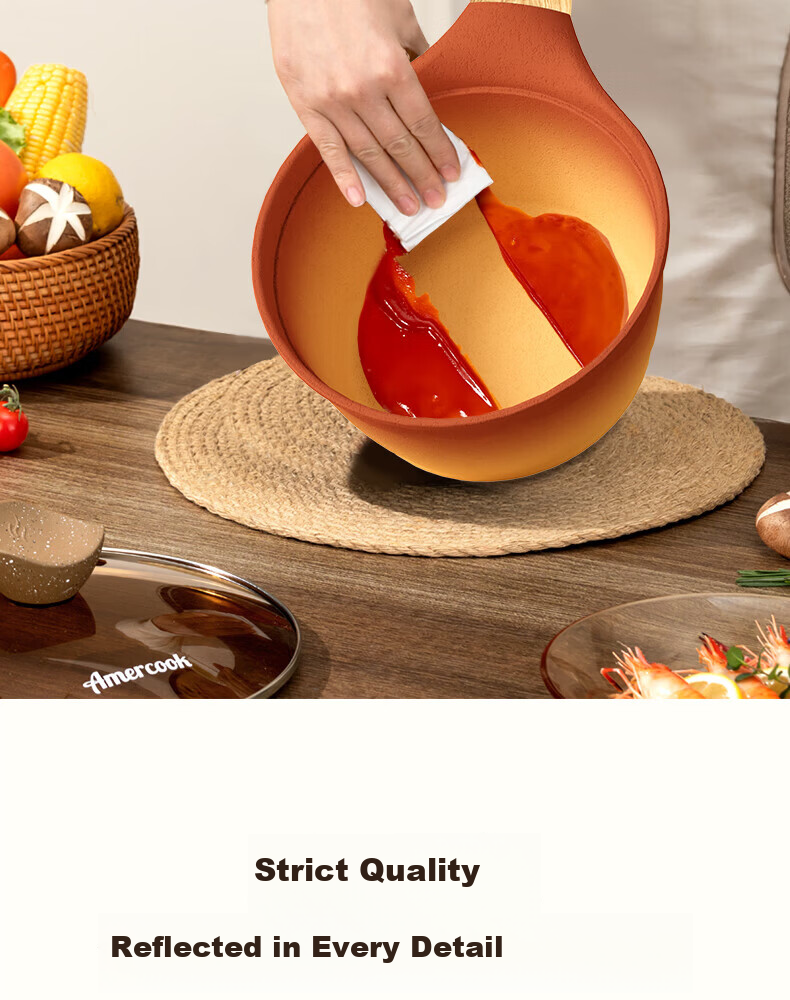 Amercook Clay Milk Pot Non-Stick Baby Food Pot Instant Noodle and Porridge Cooking Pot Amir Pot for Home Induction Cooker and Gas Stove 24
