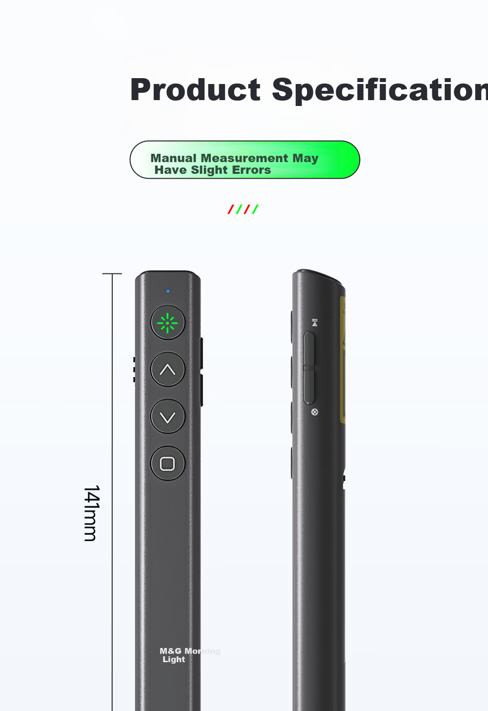 M&G Super Popular Flip Pen Teacher PPT Presenter Laser Pointer Wireless Presentation Remote ADG989L4 10