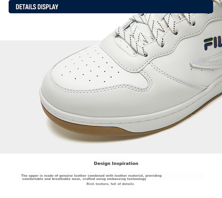 FILA Official FX-100 Men's Skate Shoes White Casual Business Minimalist Sneakers Sports Shoes 18