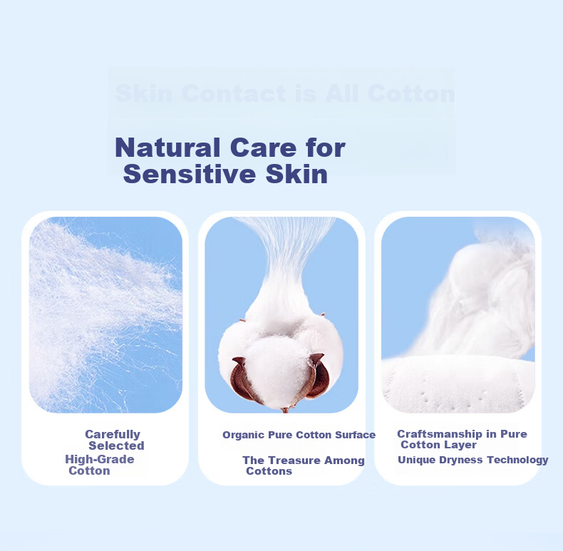 Ruipier Sanitary Pads Disinfection Grade Organic Pure Cotton Ultra-thin Breathable Day Use 240mm 8pcs*5 Packs JD Self-operated 3