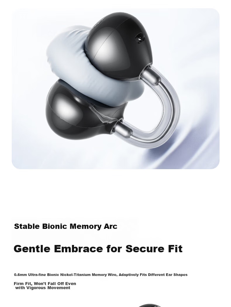 Chuangu 2026 New AI Simultaneous Translation Bluetooth Bone Conduction True Wireless Ear Clip Translator Comfortable Non-In-Ear Sports High-Quality Sound 9