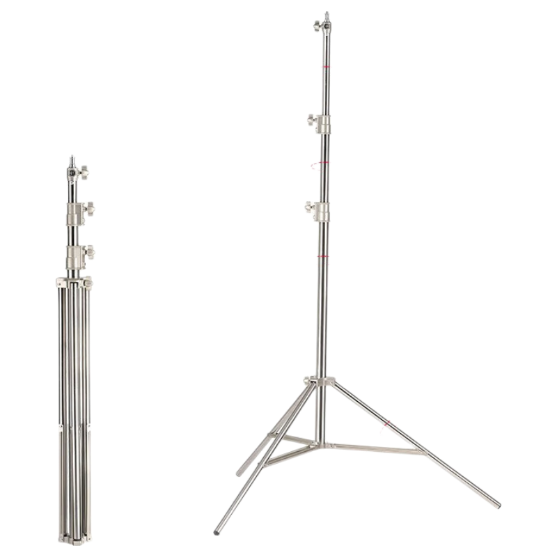 JINBEI JB-300s Photography Light Stand, Studio Light Bracket, Flash Light Stand, Live Streaming Fill Light, LED Photography Tripod, JB-300S Stainless Steel Photography Light Stand, Load Capacity 8KG