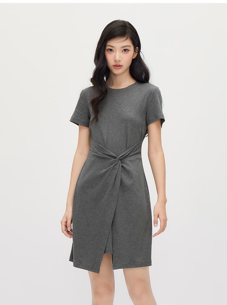 Semir Women's Summer Dress Round Neck Twist Waist Cooling Casual Design Short Skirt 2026 109326114036 15