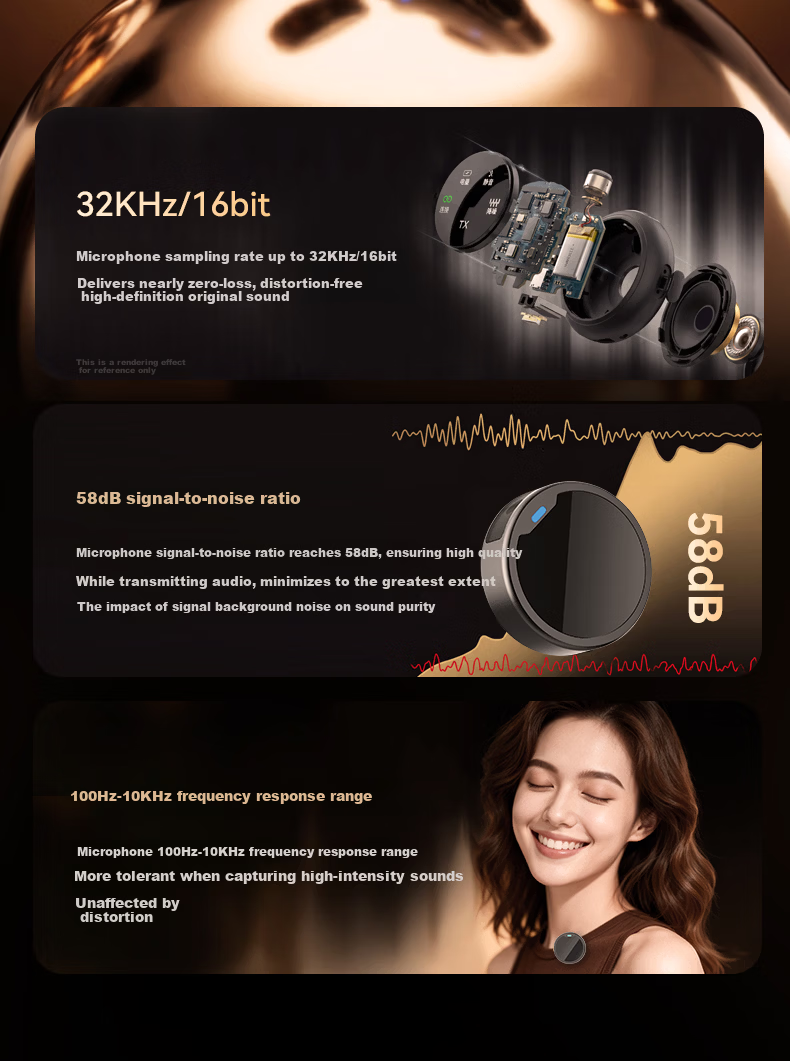 Zhiguozhe Wireless Lavalier Microphone Kit with Triple Noise Reduction and Four Modes for Live Streaming, Voice Recording, and Short Video, Dual Device Connection 7