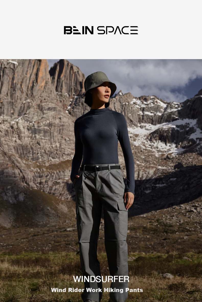 BEIN SPACE Four Seasons Outdoor Camping Unisex Cycling Work Pants Hiking Trousers S058 Sea Salt White (Women's) S 1