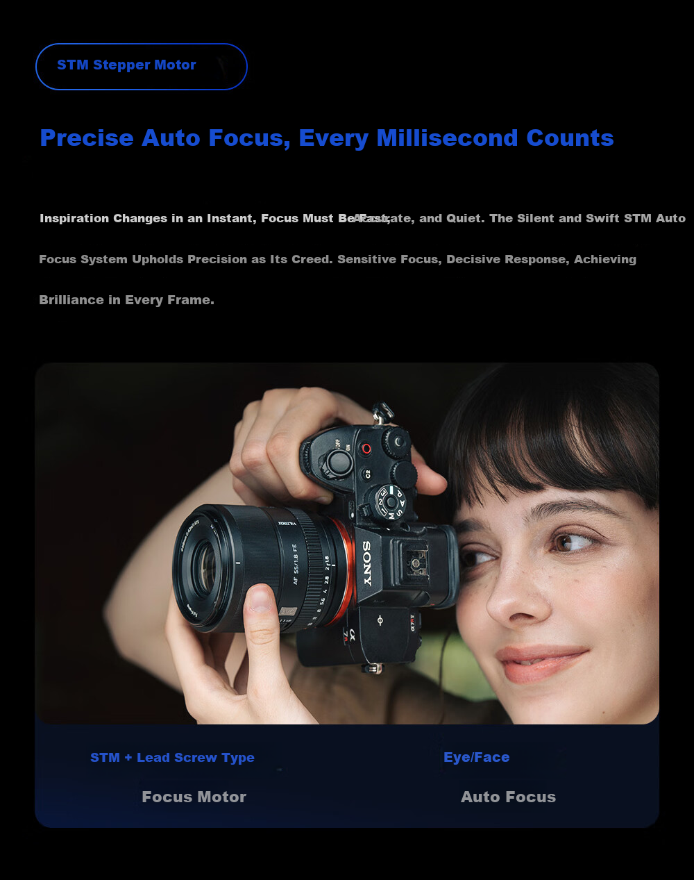 VILTROX AF 55mm F1.8 EVO FE Sony Mount Full-Frame Autofocus Large Aperture Portrait Prime Lens for a7M4 a7CII ZV-E1 Mirrorless Cameras 8
