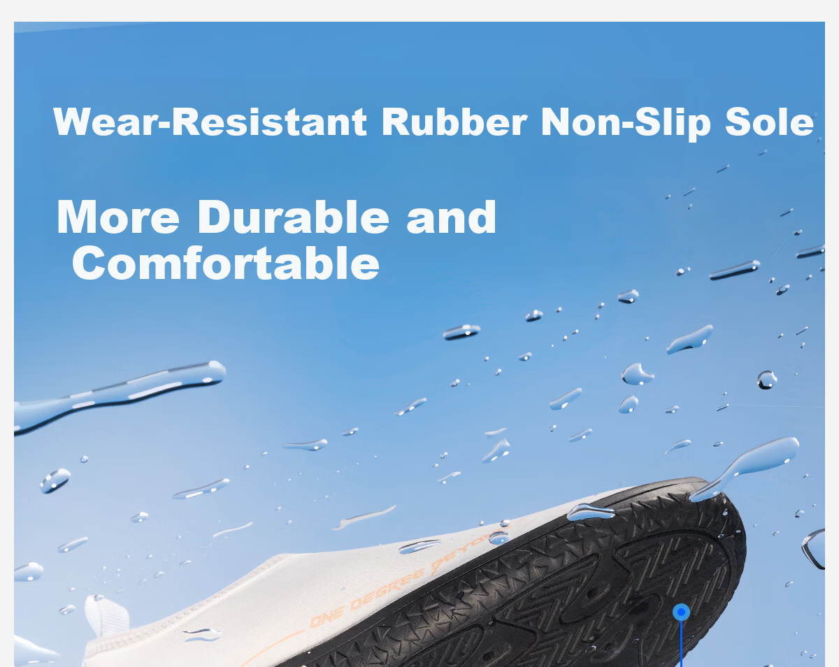 361° Men's Beach Shoes Swimming Shoes Outdoor Creek Shoes Non-Slip Anti-Puncture Adult Barefoot Skin-Friendly Diving Water Shoes 4