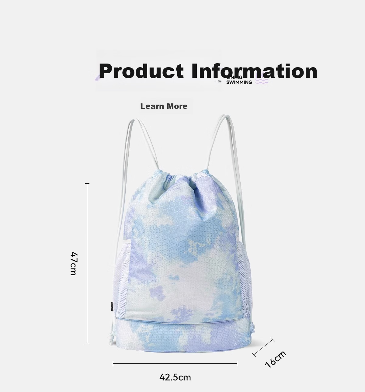 Li-Ning Swimming Bag with Dry And Wet Separation, Large Capacity Storage Backpack for Men And Women, Waterproof Swimwear Bag for Training 12