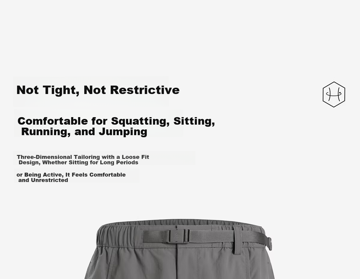 CAMEL Men's Outdoor Quick-Dry Shorts 26 Summer Breathable Sweat-Absorbing Cooling Sun-Protective Cargo Hiking Sports Shorts 3030 15