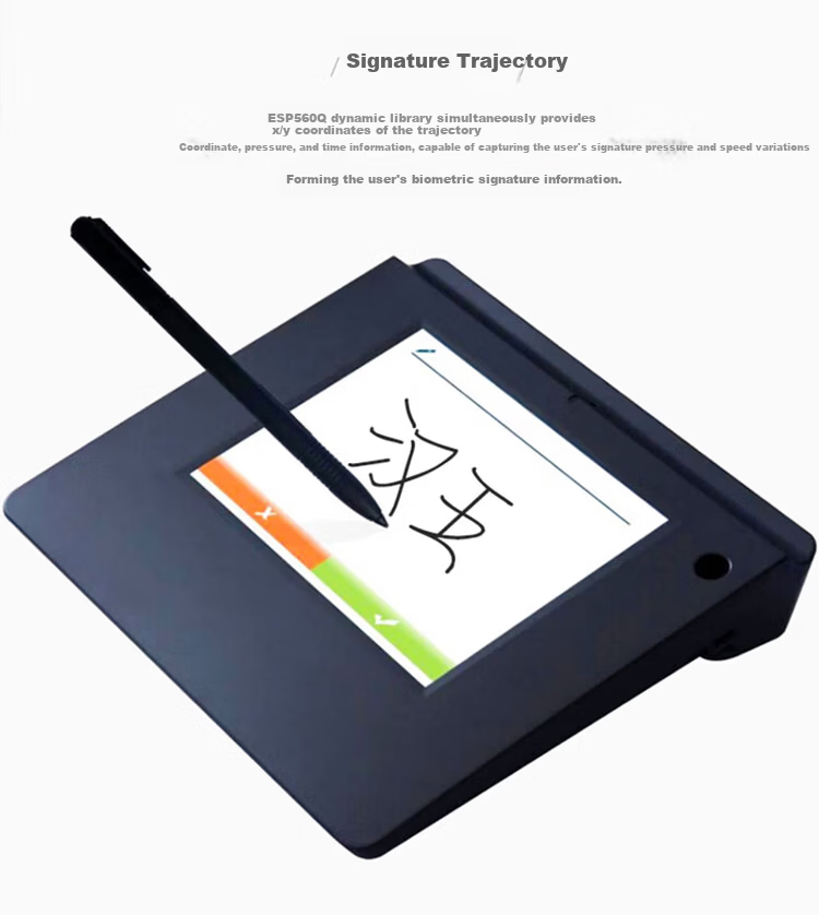 Hanvon Handwriting Pad ESP560 Signature Screen Original Pen Stroke Preservation Business Hall Signature Supports Browser Secondary Development 5