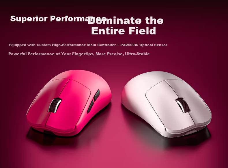 EWEADN X23 Wireless Lightweight Mouse Bluetooth Tri-Mode Gaming PAW3395 Computer Office Small Hands Compatible Laptop Tablet Gaming Peripheral Excellence Edition 2