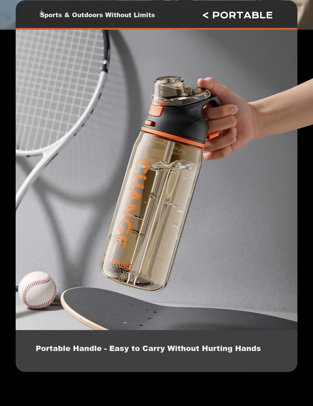 Fuguang Large Capacity Sports Outdoor Portable PPSU Water Bottle Summer Student School Food Grade Plastic Cup 9