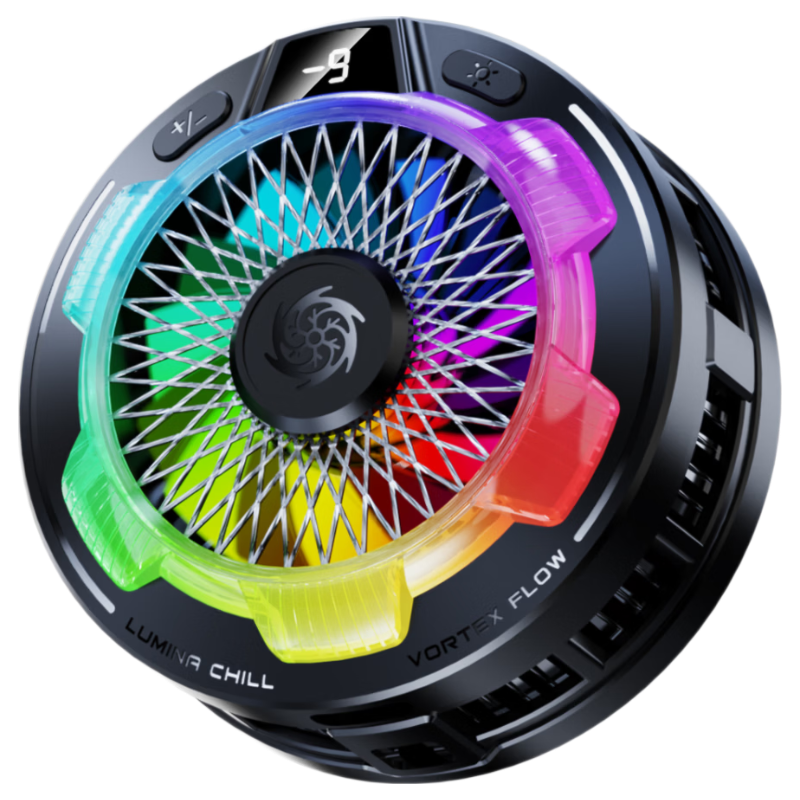 STEK [Compatible with Mi Home APP | 100-Level Suction Fan] Mobile Phone Cooler Magnetic Back Clip for Gaming Live Streaming Semiconductor Cooling Compatible with OnePlus iQOO Apple