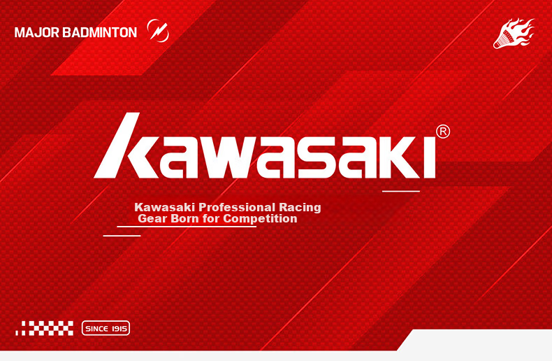 KAWASAKI New Badminton Shirt Unisex Professional Quick-Dry Competition Jersey Sky Blue S 1