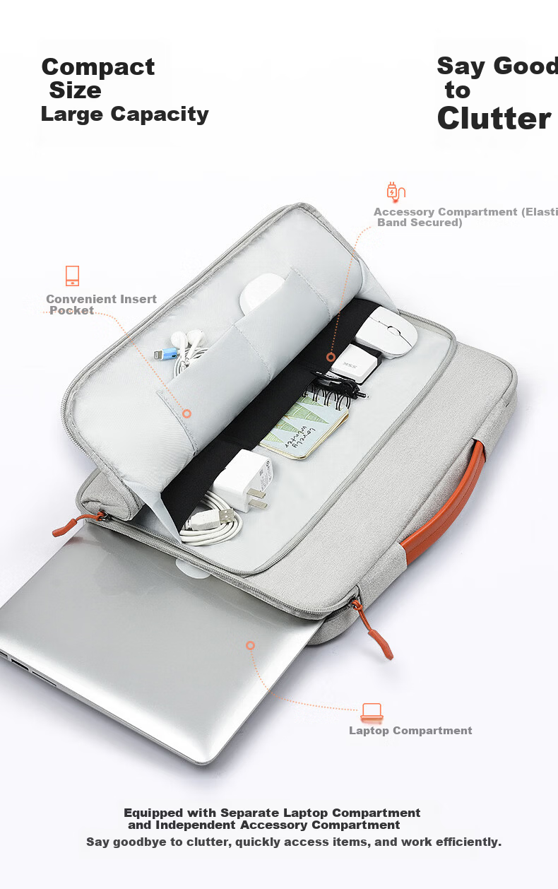 Cat Box Laptop Bag Handheld Compatible with Huawei Apple MacBook Lenovo Notebook Protective Sleeve for Men and Women Shockproof Airbag 15.6 Inch Black 5