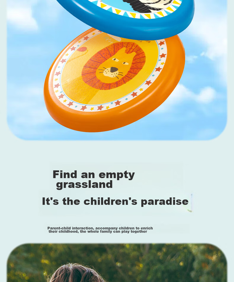 Deli Soft Flying Disc, Children's Extreme Outdoor Sports Toy, Frisbee Parent-Child Toy 11
