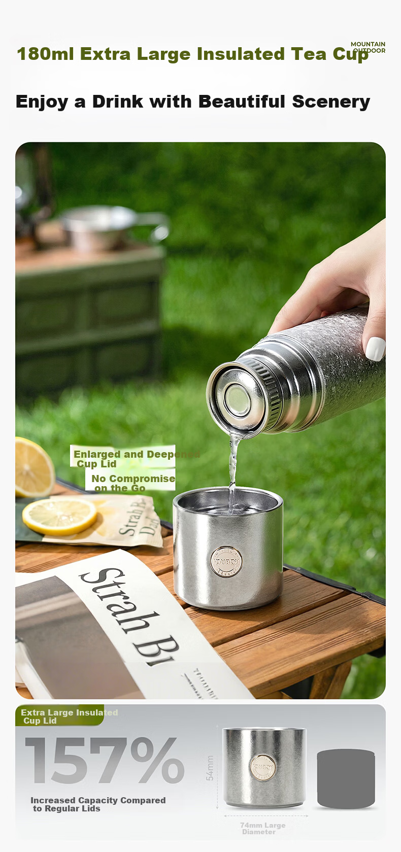 KOBACH Pure Titanium Insulated High-End Tea Brewing Business Office Gift Titanium Cup 450mL Silver 10